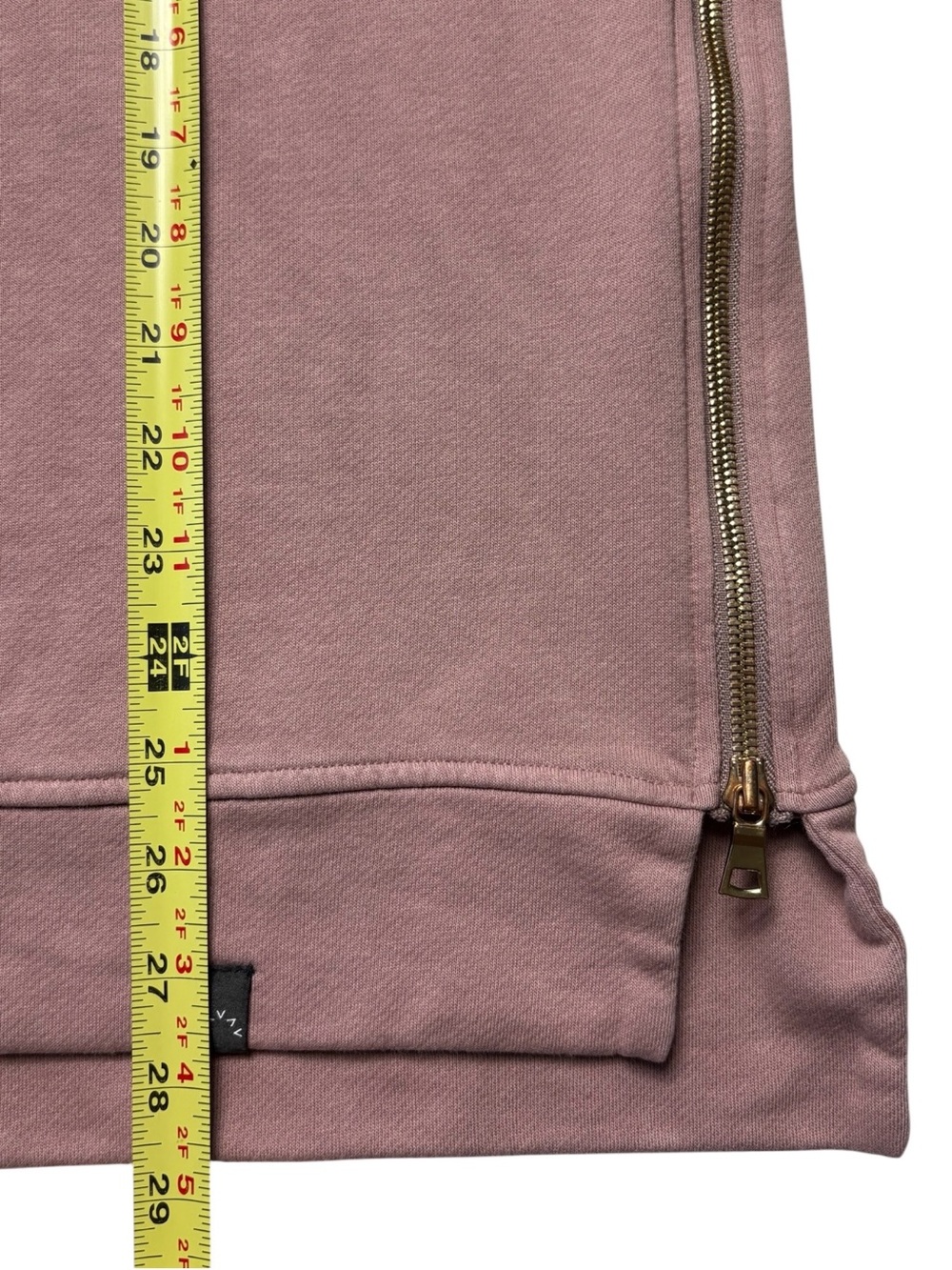 Varley Blush Manning Double Side-Zip Sweatshirt Size Large - Picture 9 of 12